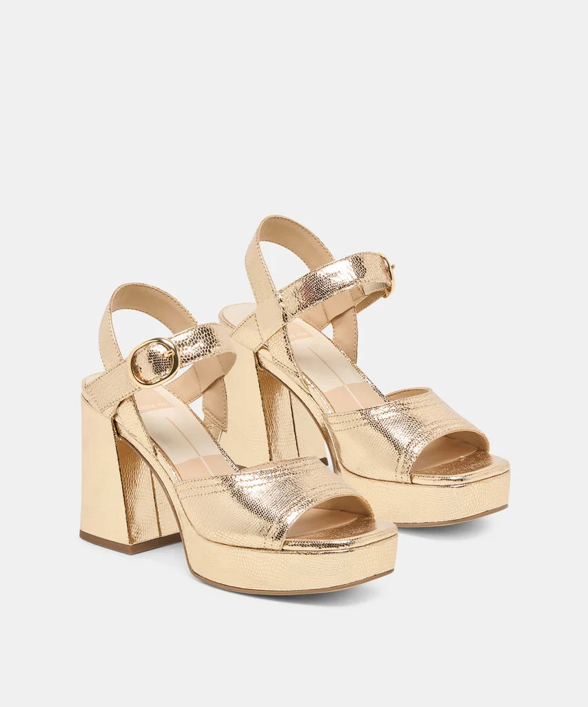 Fatima (Gold Embossed Leather)