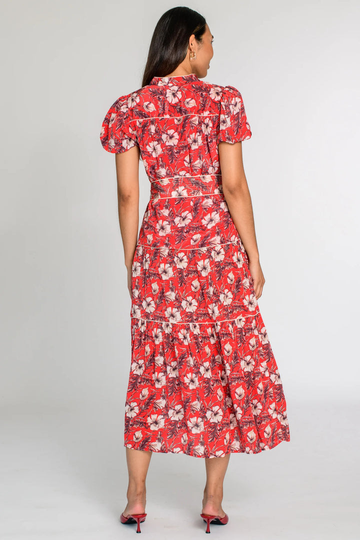 Lila Dress (Tropicalia Scarlet)