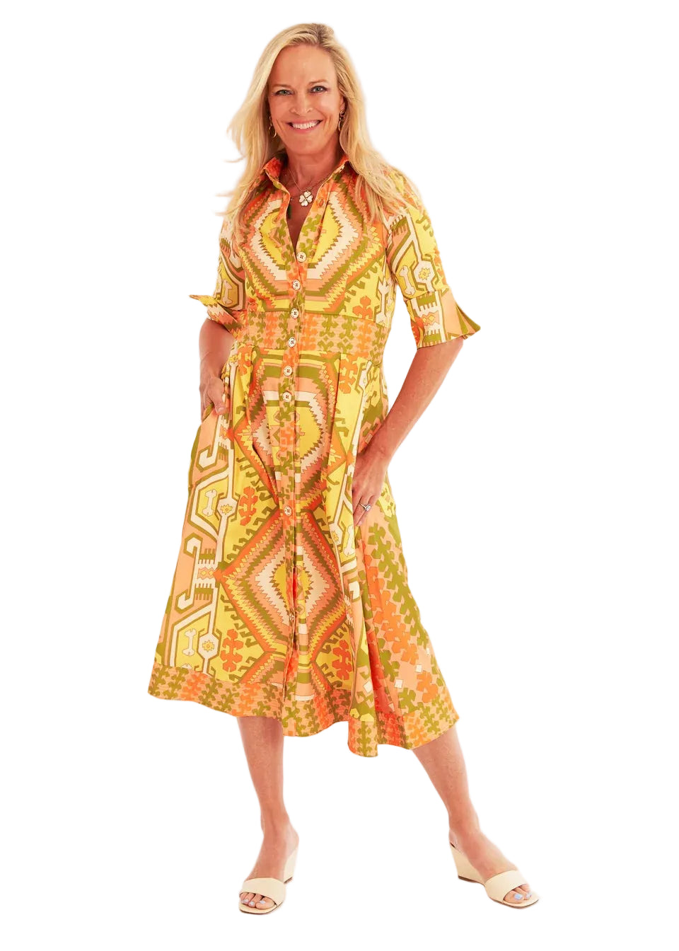 Monaco Dress (Kilim Squash)