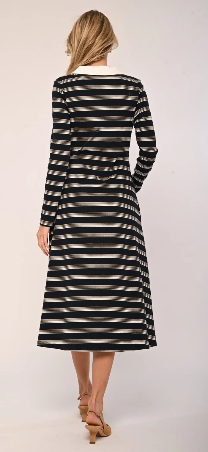 Faye Knit Dress (Multi Stripe)