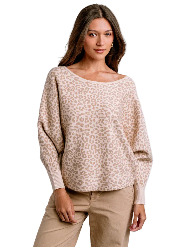 Ryu Sweater (Cheetah/Cream/Beige)