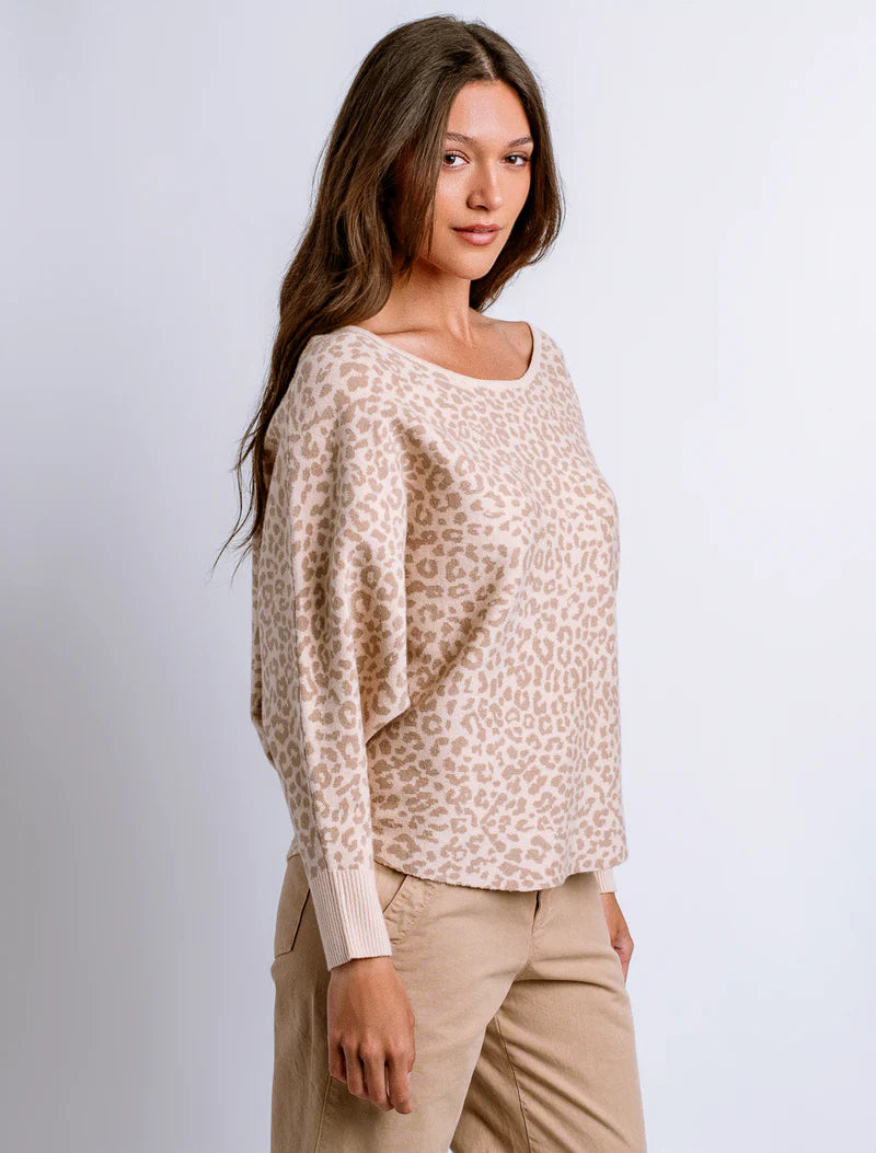 Ryu Sweater (Cheetah/Cream/Beige)