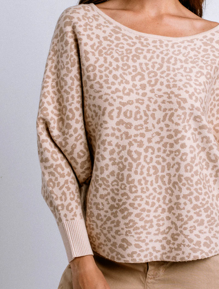 Ryu Sweater (Cheetah/Cream/Beige)