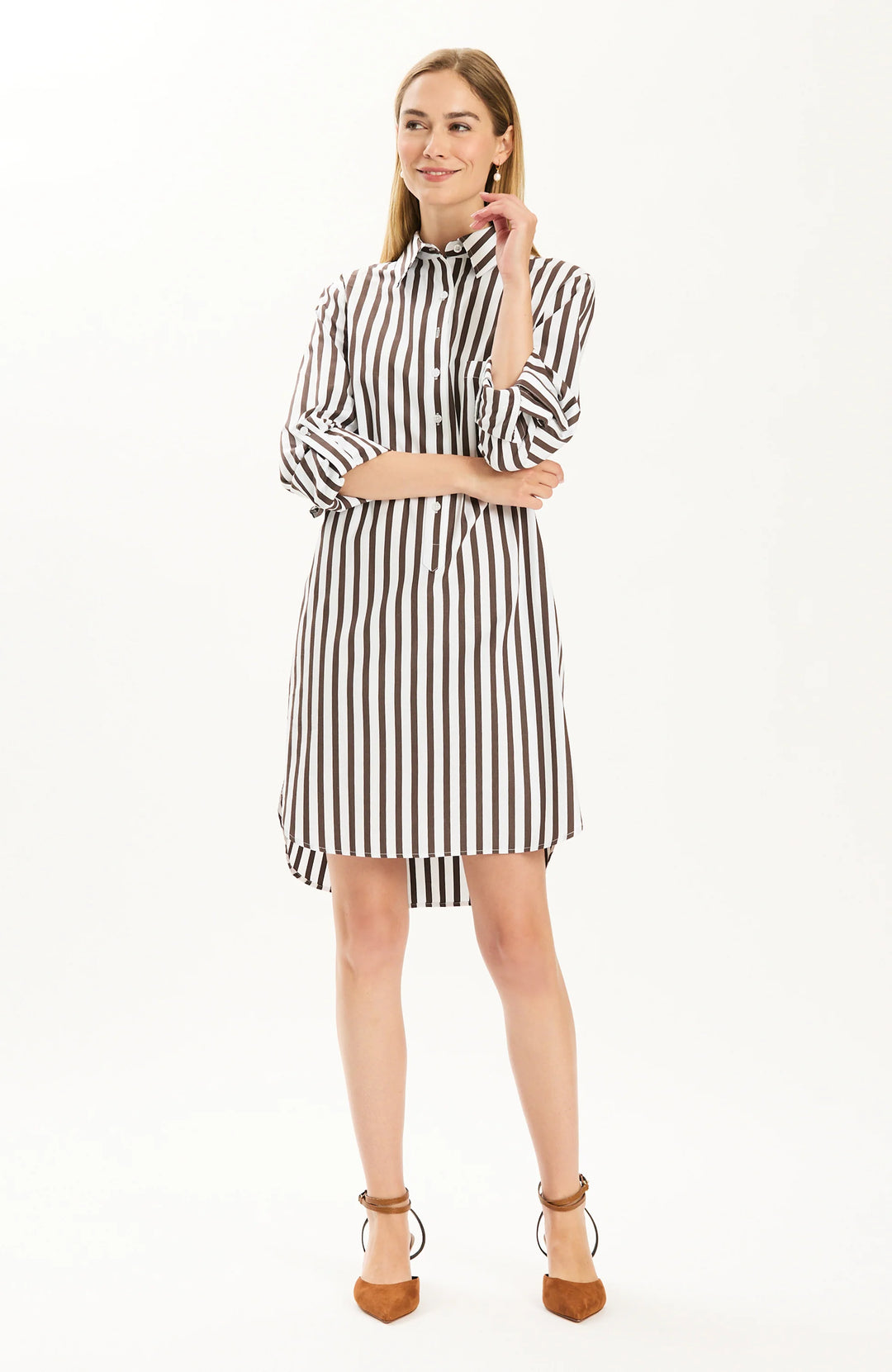Riley Awning Striped (Demitasse)