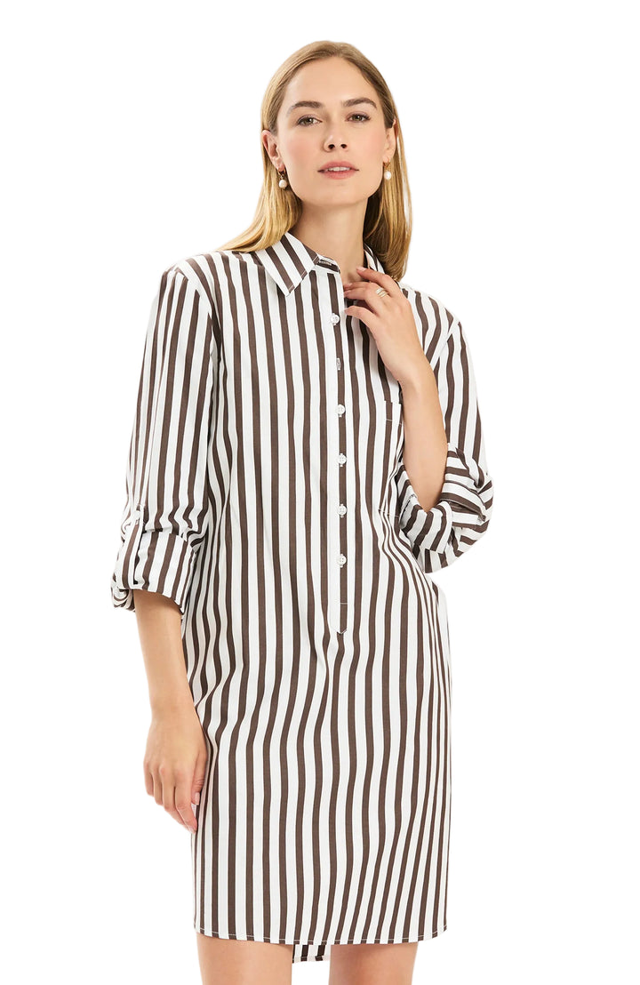 Riley Awning Striped (Demitasse)