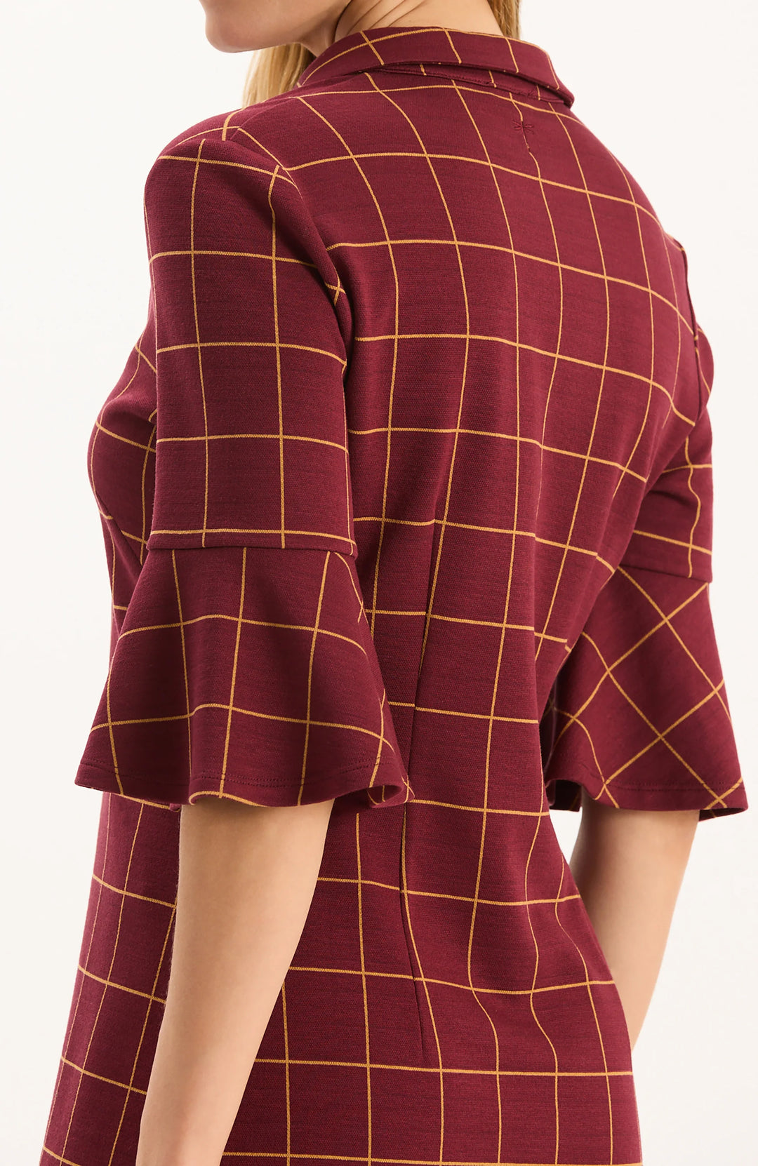 Johnny Dress (Cabernet/Golden Windowpane)