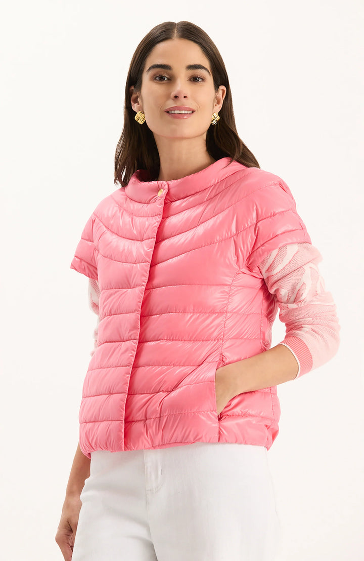 Shelly Cap Vest (Sun Kissed Coral)