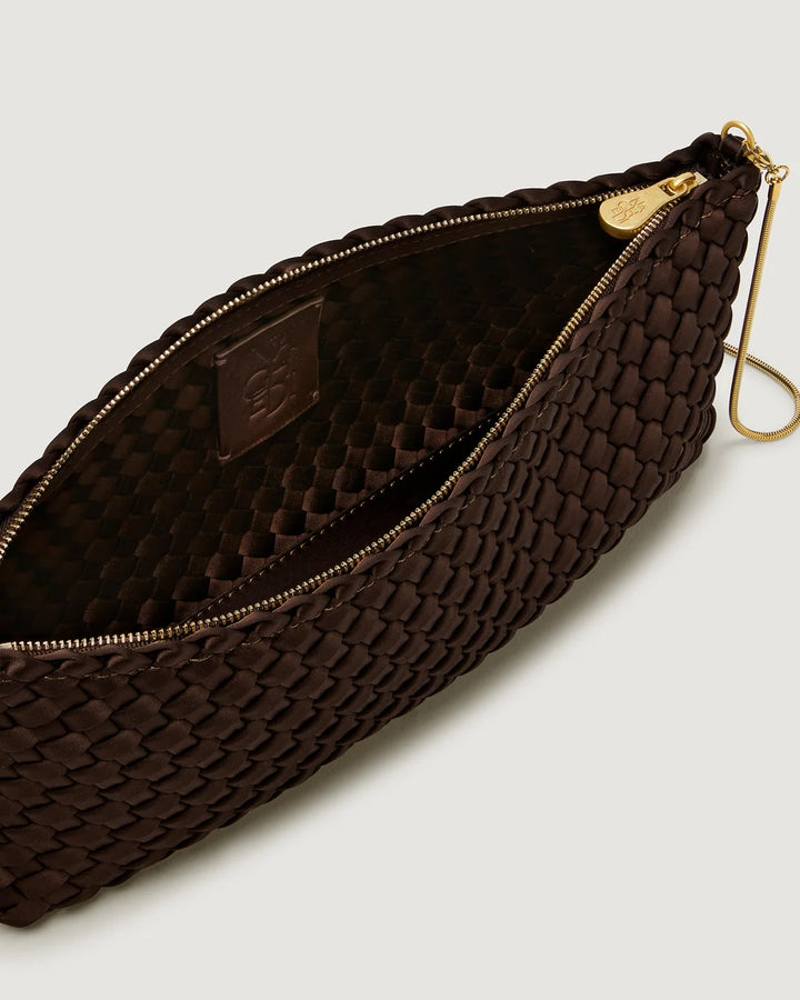 Gala Clutch Satin (Chocolate)