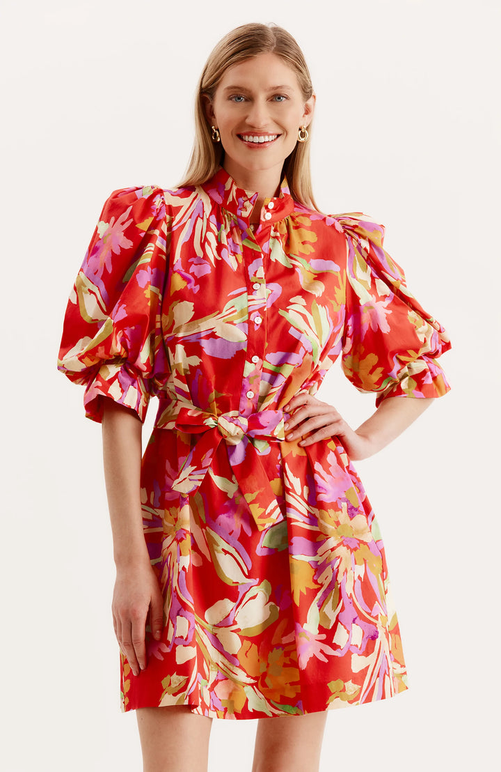 Lydia Dress (Tiger Lily Floral)