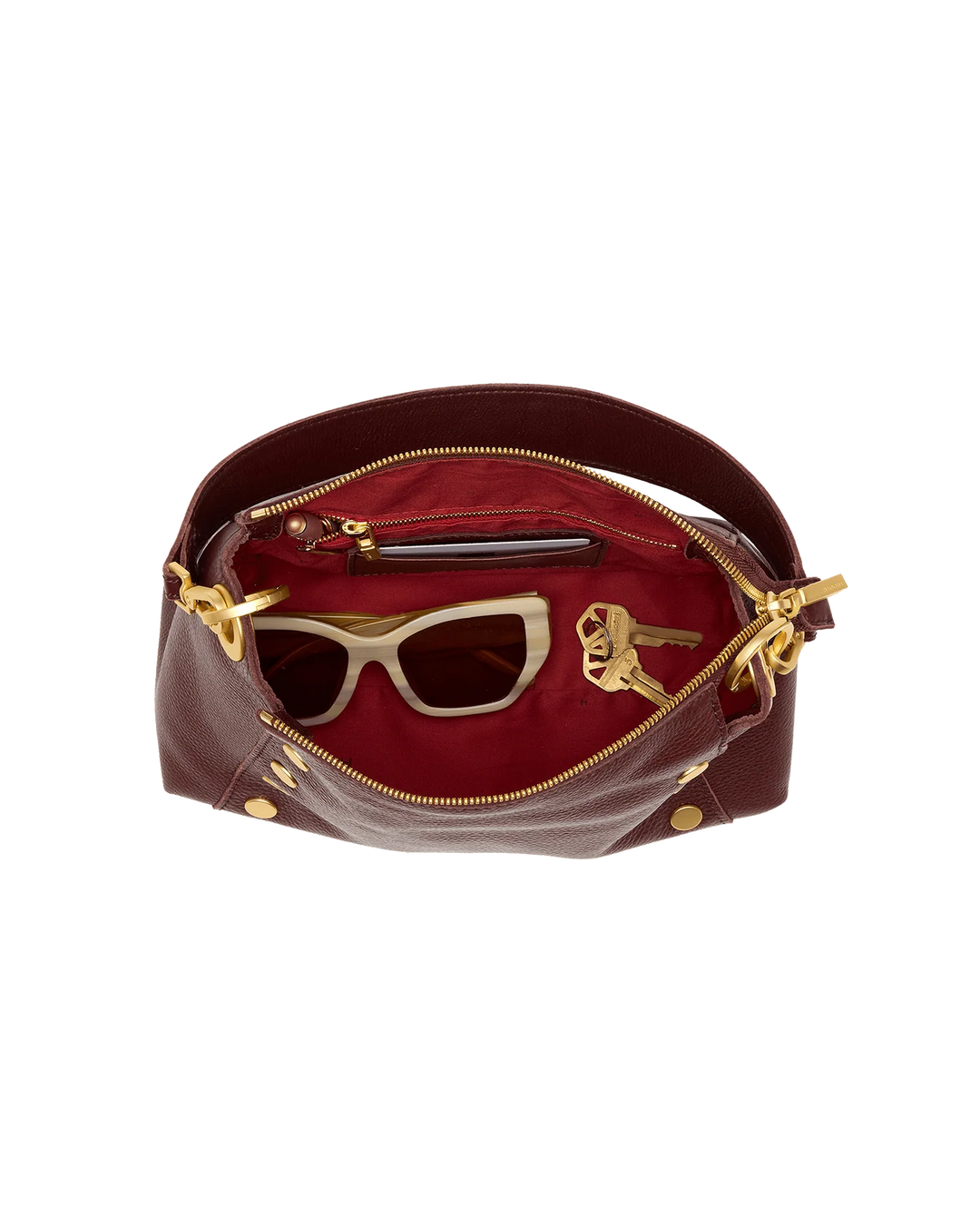 Bryant Medium (Cherrywood Pebble/Brushed Gold)