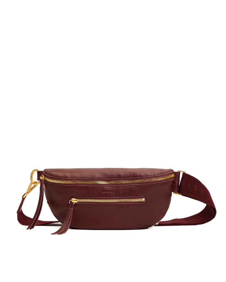 Charles Crossbody Medium (Cherrywood Pebble/Brushed Gold)