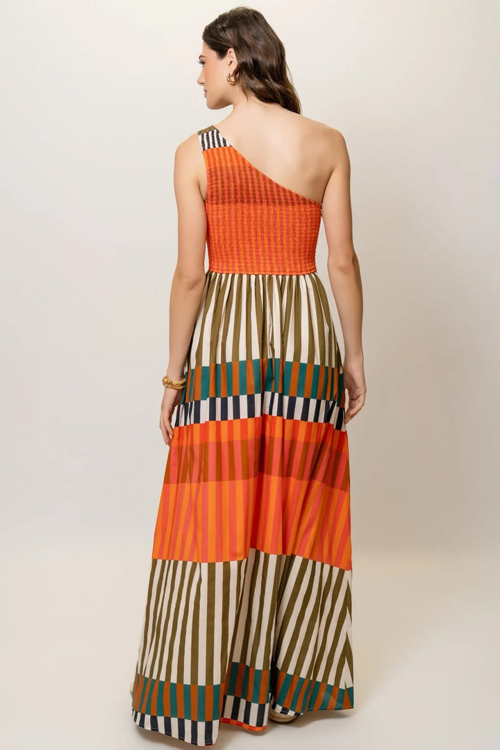 Destin Dress (Multi Varigated Stripe)
