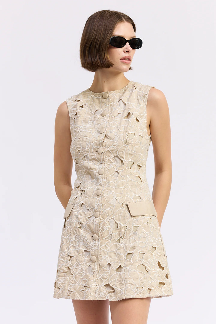 Selma Mini Dress (Natural)