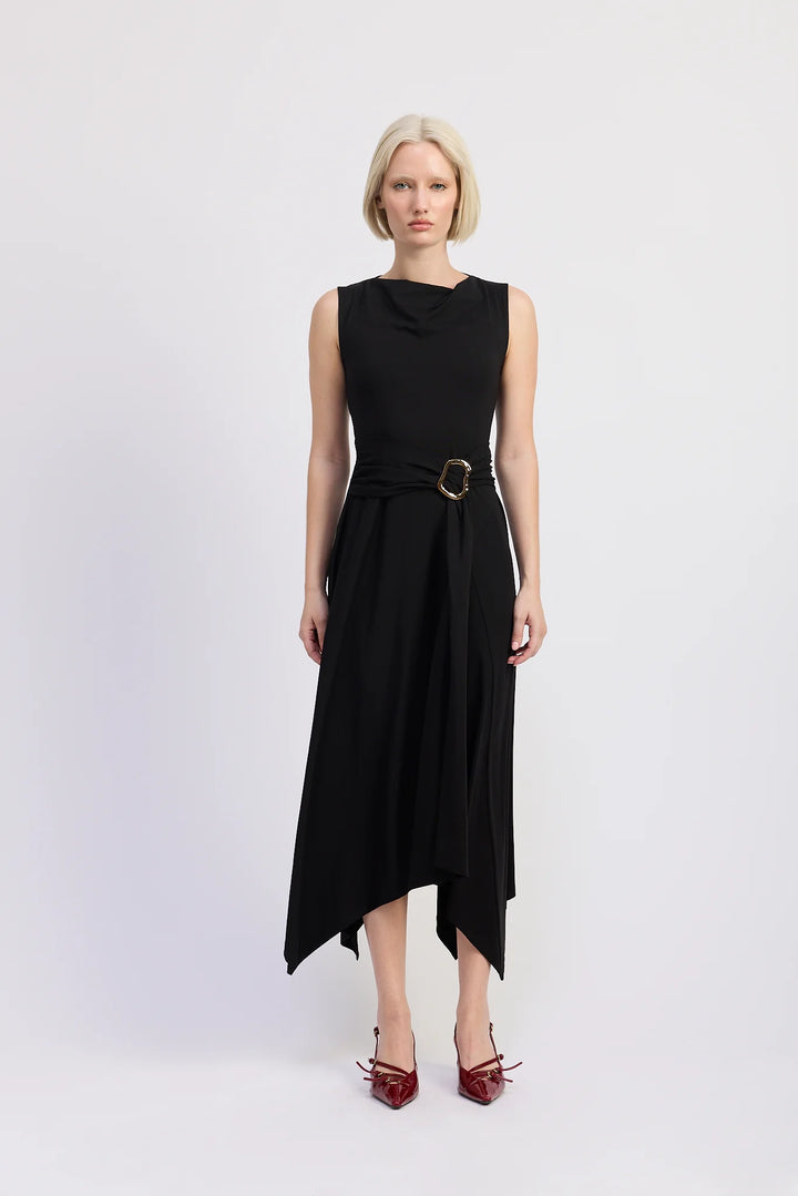 Piper Knit Midi Dress (Black)
