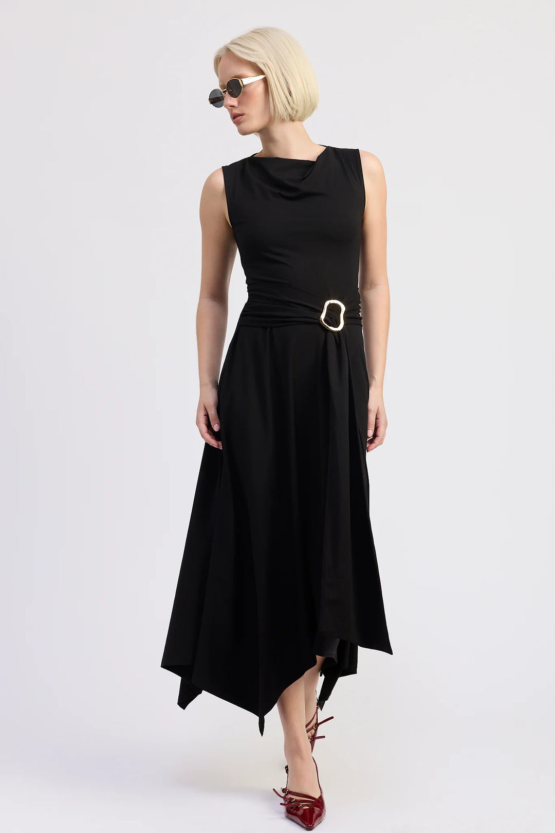 Piper Knit Midi Dress (Black)