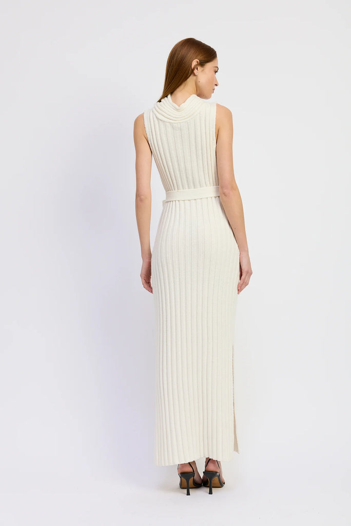Stenson Maxi Sweater Dress (White)