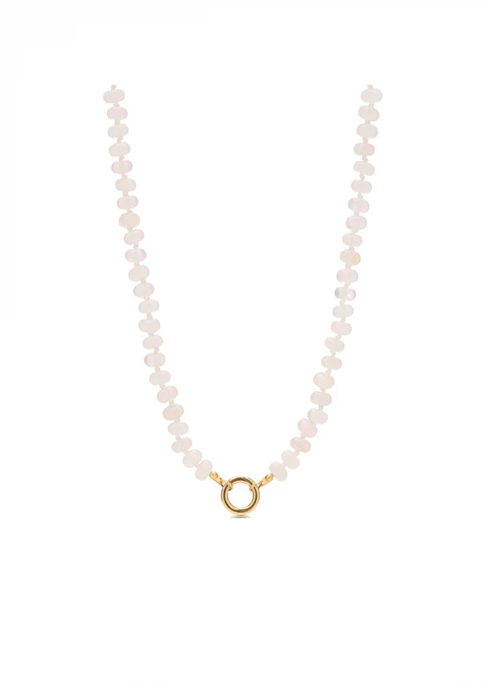 Pink Carabiner Necklace 16-17"