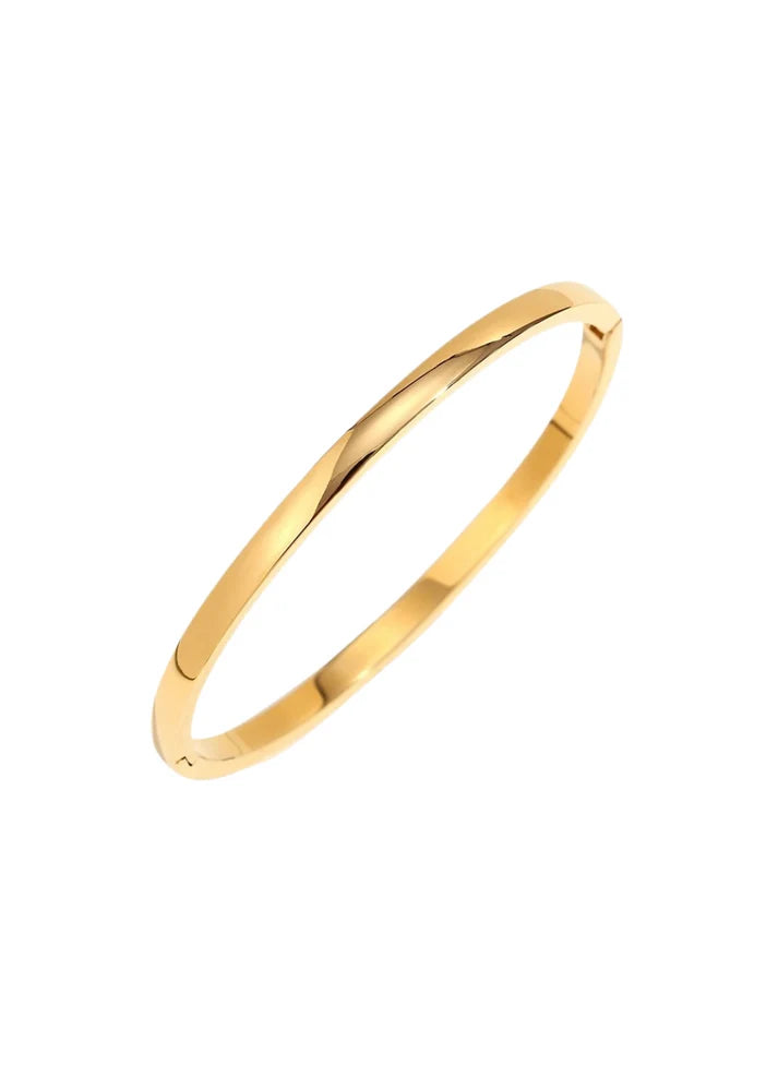 4mm Bangle Bracelet (Gold)