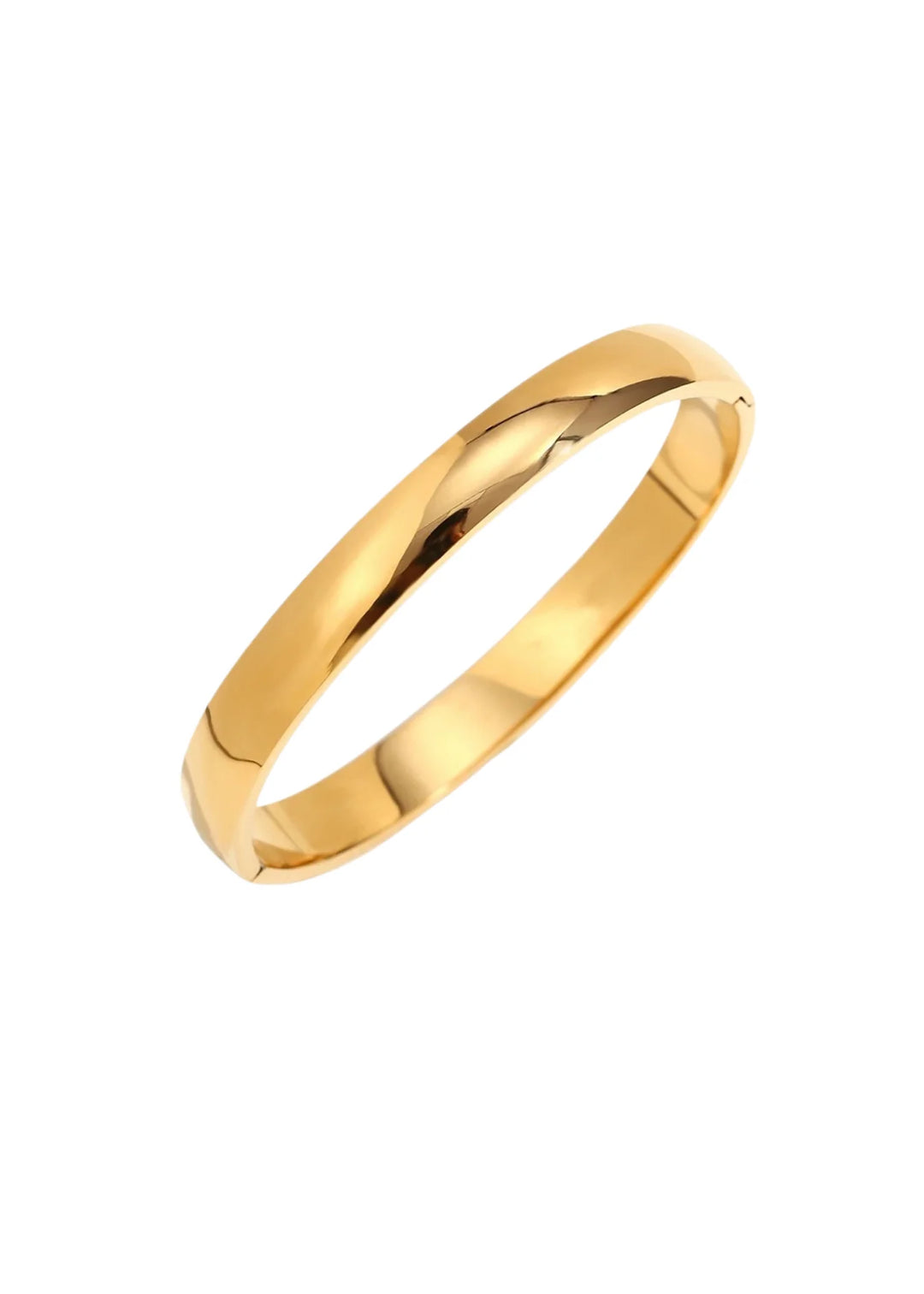 8mm Bangle Bracelet (Gold)