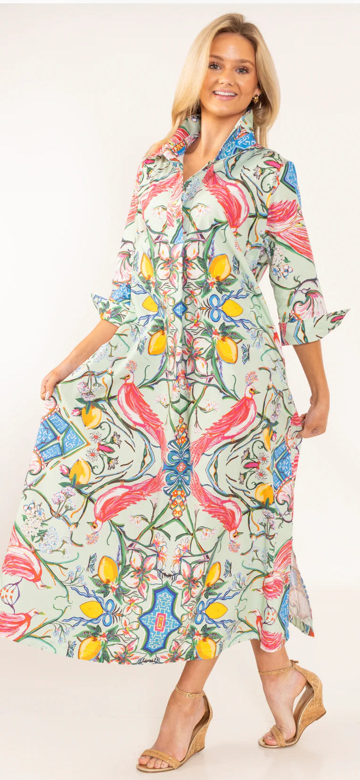 Shirt Dress Long (Mint Chinois)