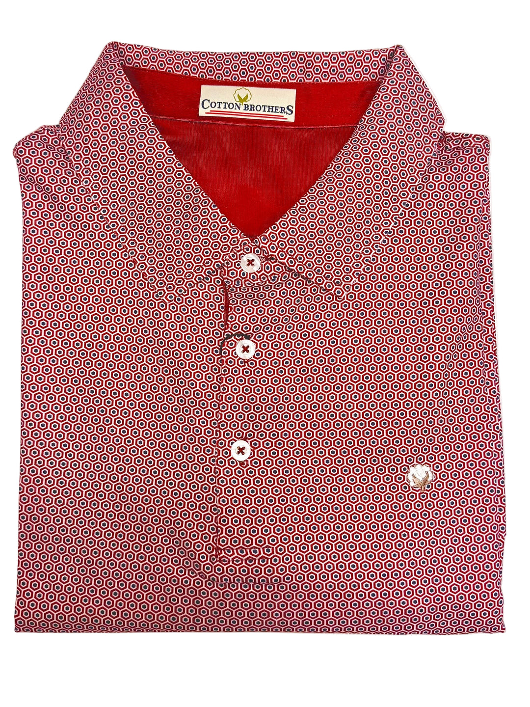 Performance Polo (Bodeaux/White/Navy)