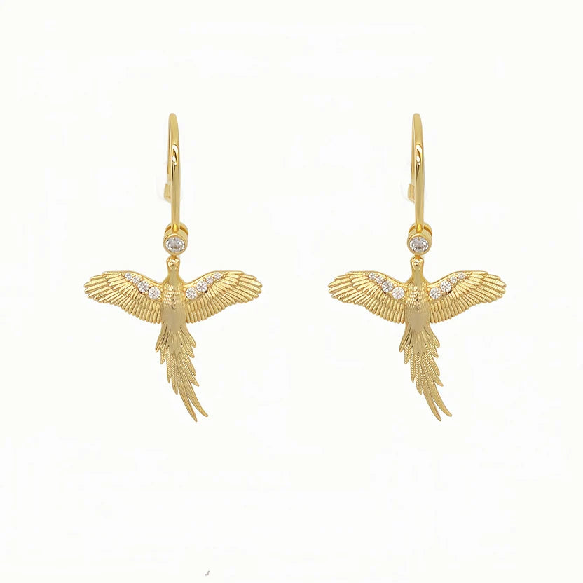 Pheasant Drop Earrings