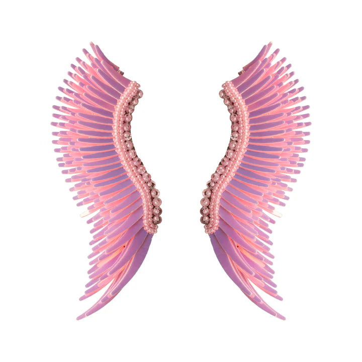 Madeline Earrings (Iridescent Light Pink)