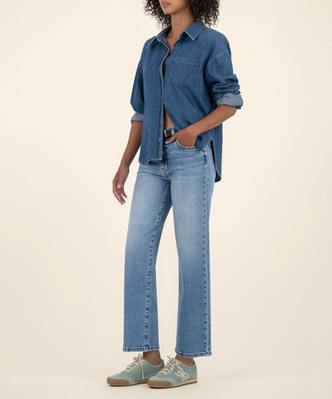 Charlotte High Rise Wide Leg Reg Hem (Incontestable)