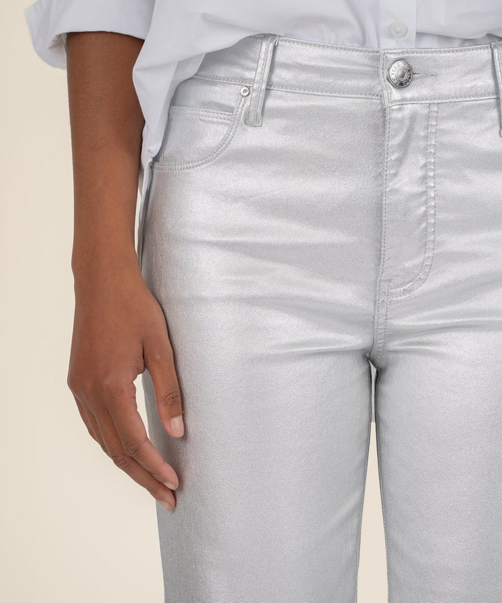 Charlize High Rise Raw Hem (Silver)