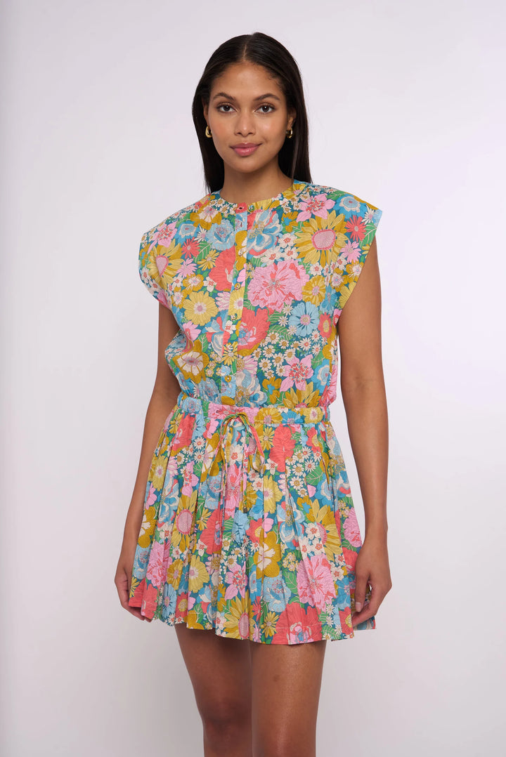 Porto Mini Dress (Summers in the Sun 2 Liberty Print)