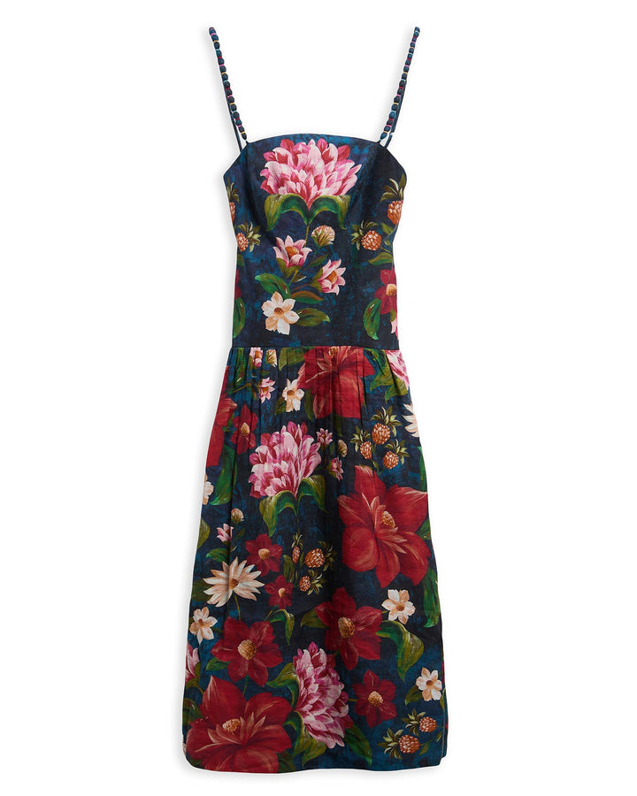 Wild Flower Dress (Navy)