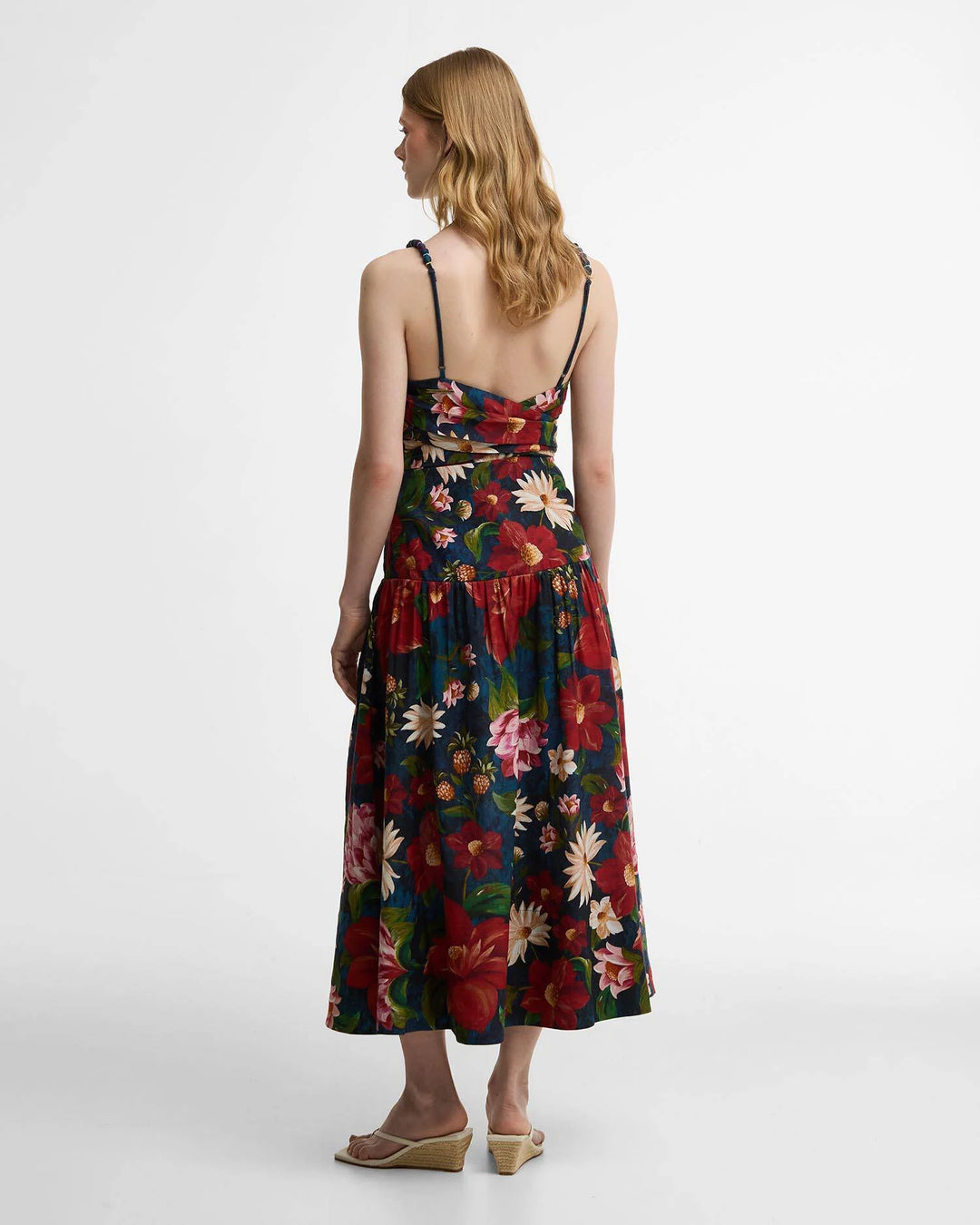Wild Flower Dress (Navy)