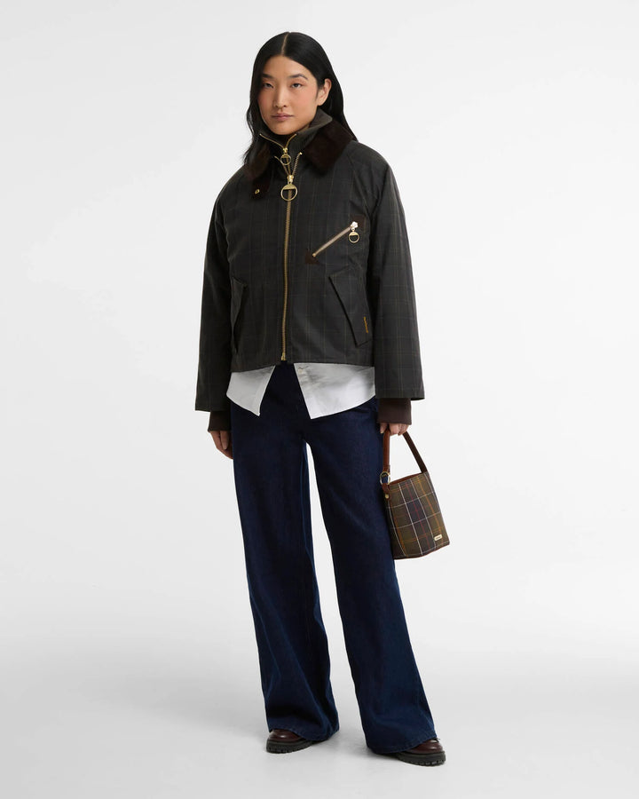 Arlene Checked Wax Jacket (Classic/Shadow Classic)