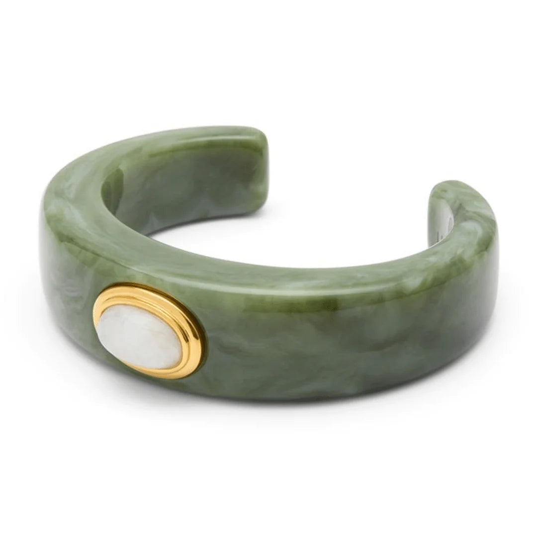Jade Resin Bangle (Moonstone)
