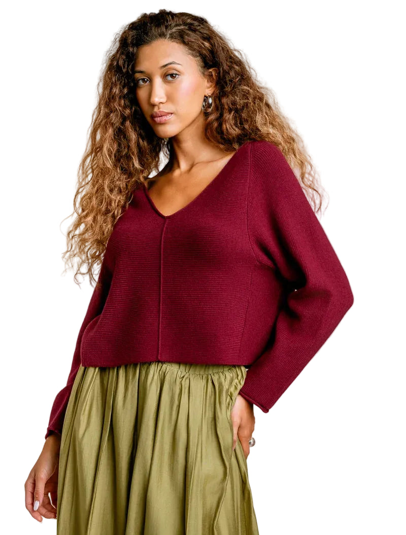 Asima V Top (Plum)