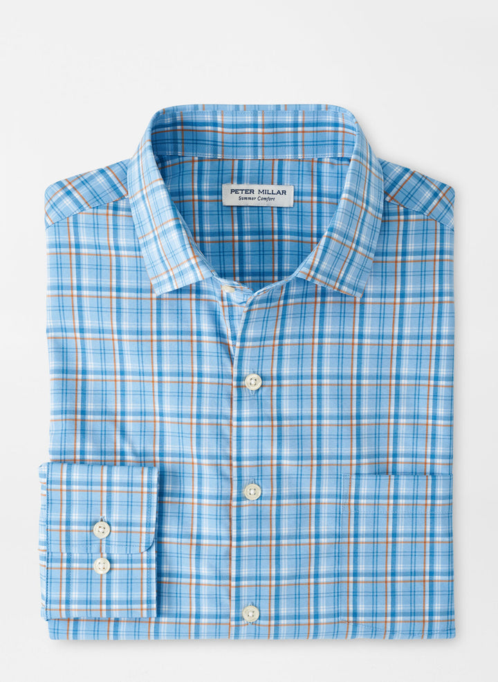 Vick Performance Poplin Sport Shirt (Cottage Blue)