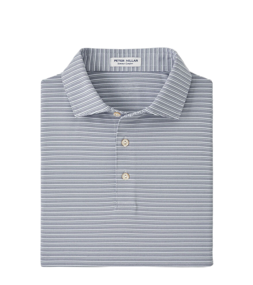 Daven Performance Polo (White/Navy)