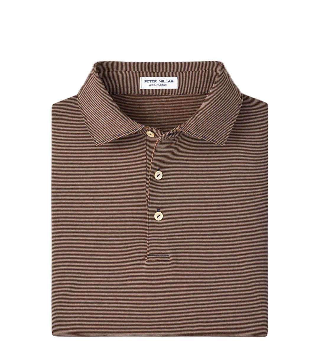 Jubilee Performance Polo  (Navy/Dark Amber)