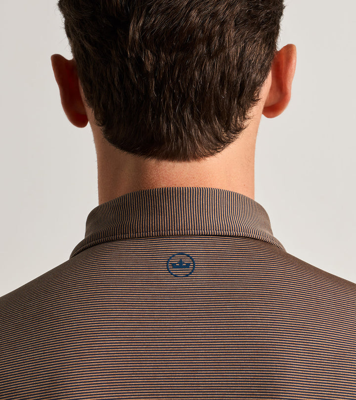 Jubilee Performance Polo  (Navy/Dark Amber)
