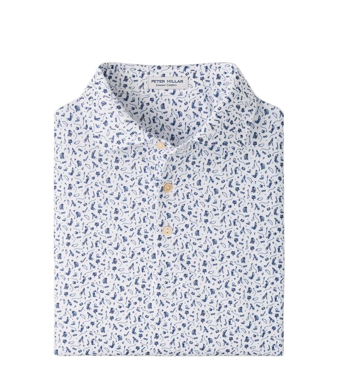 Read the Putt Performance Polo  (White)