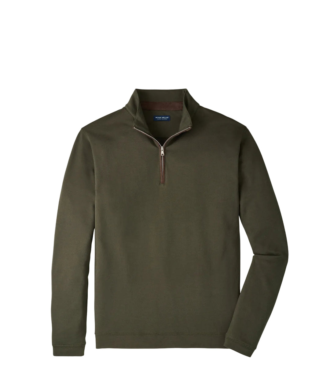 Albatross Quarter Zip  (Dark Olive)