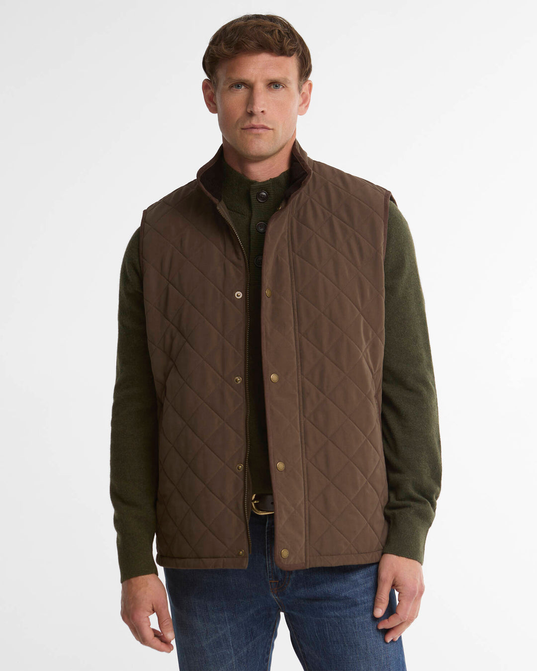 Rosley Polarquilt Gilet (Dark Olive)