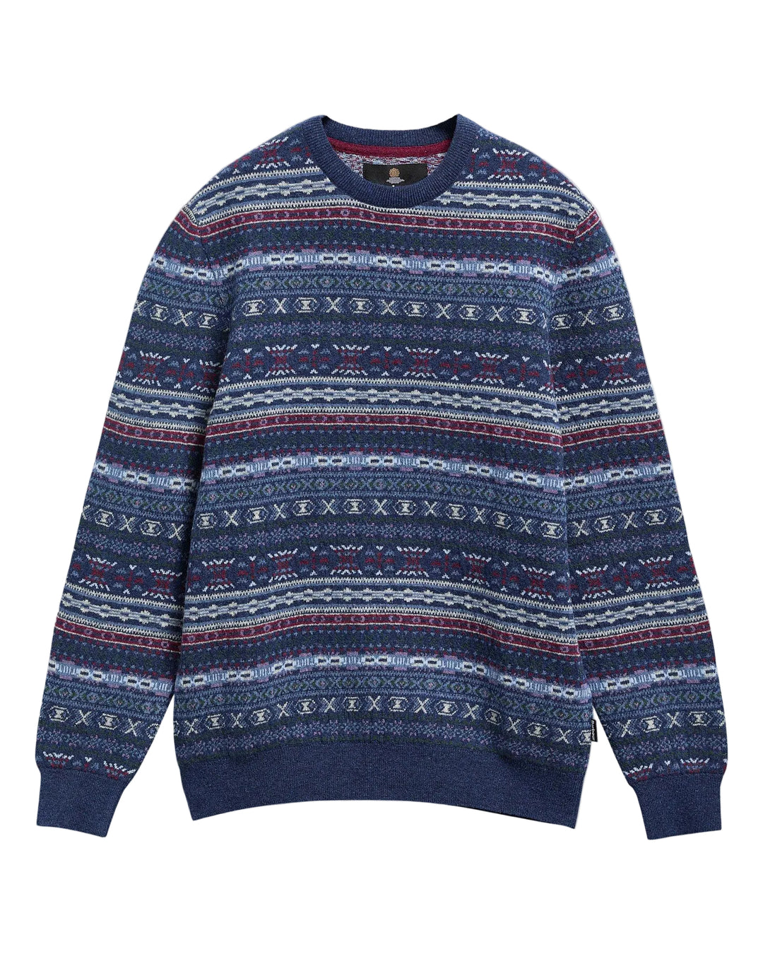 Dalehead Fairisle Crew Neck (Inky Blue)