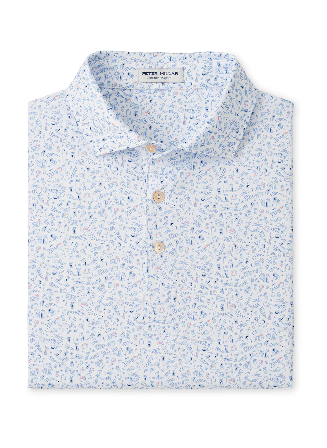 Nice Shot Performance Jersey Polo (White)