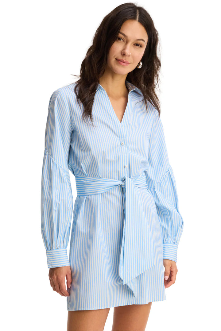 Paisley Dress (Blue Stripe)