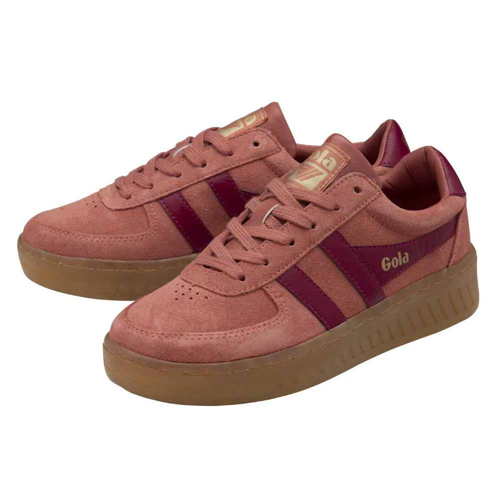 Grandslam Suede Sneakers (Clay/Cerise/Gum)
