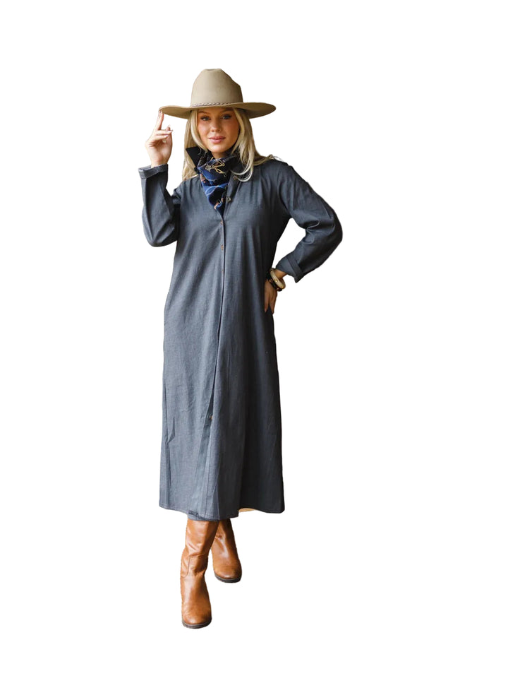 Adele Dress (Stretch Denim)