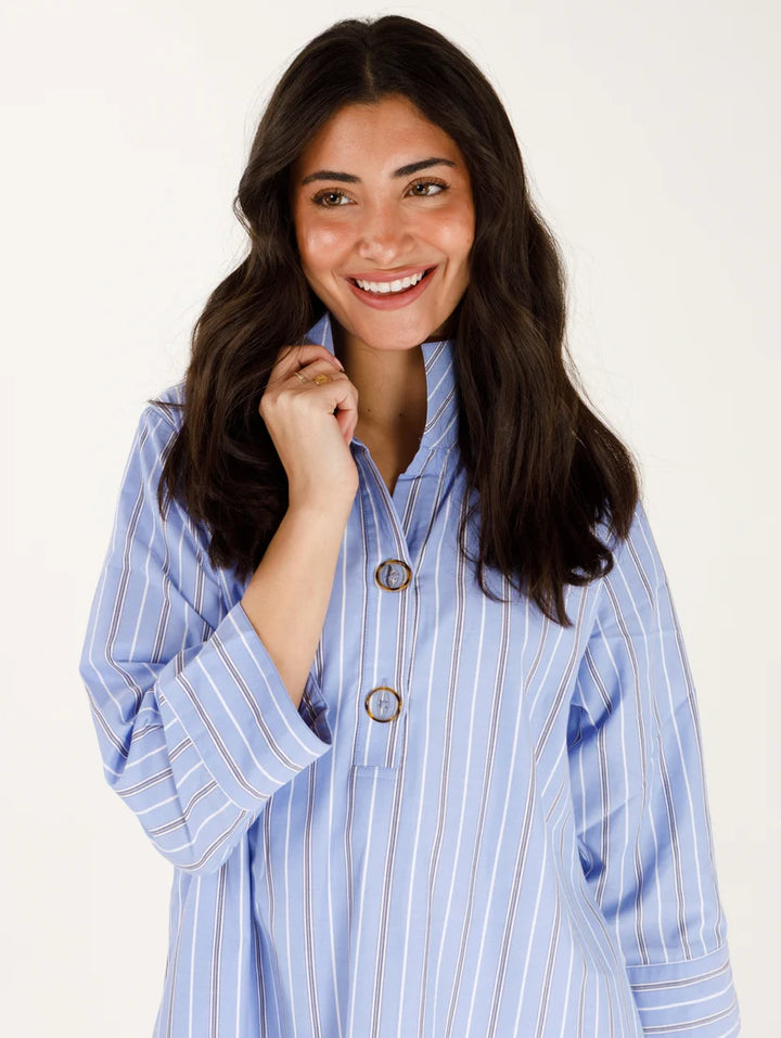 Arden Dress (Varsity Stripe)