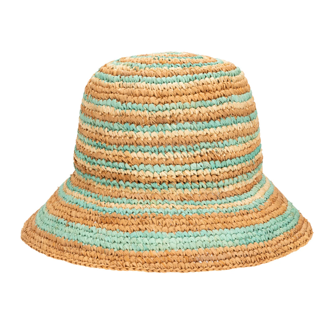 Daisy Sun Hat (Natural/Green)