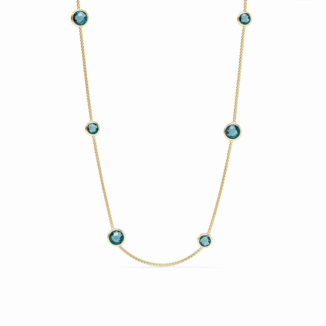 Rainbow Station Necklace (Montana Blue)